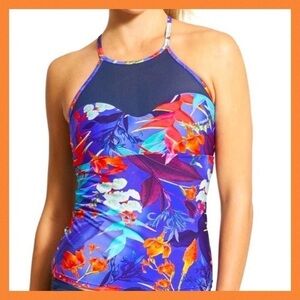 ATHLETA Lucia Mesh High-neck Tankini Top